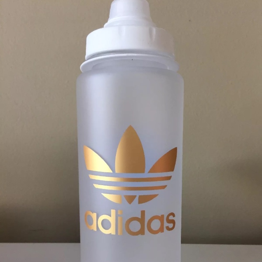 adidas matte clear gold water bottle 24 oz